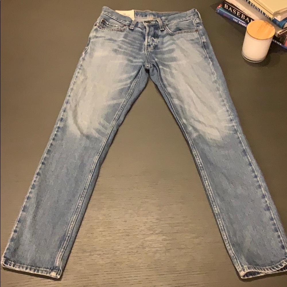 Guys Hollister skinny blues jeans